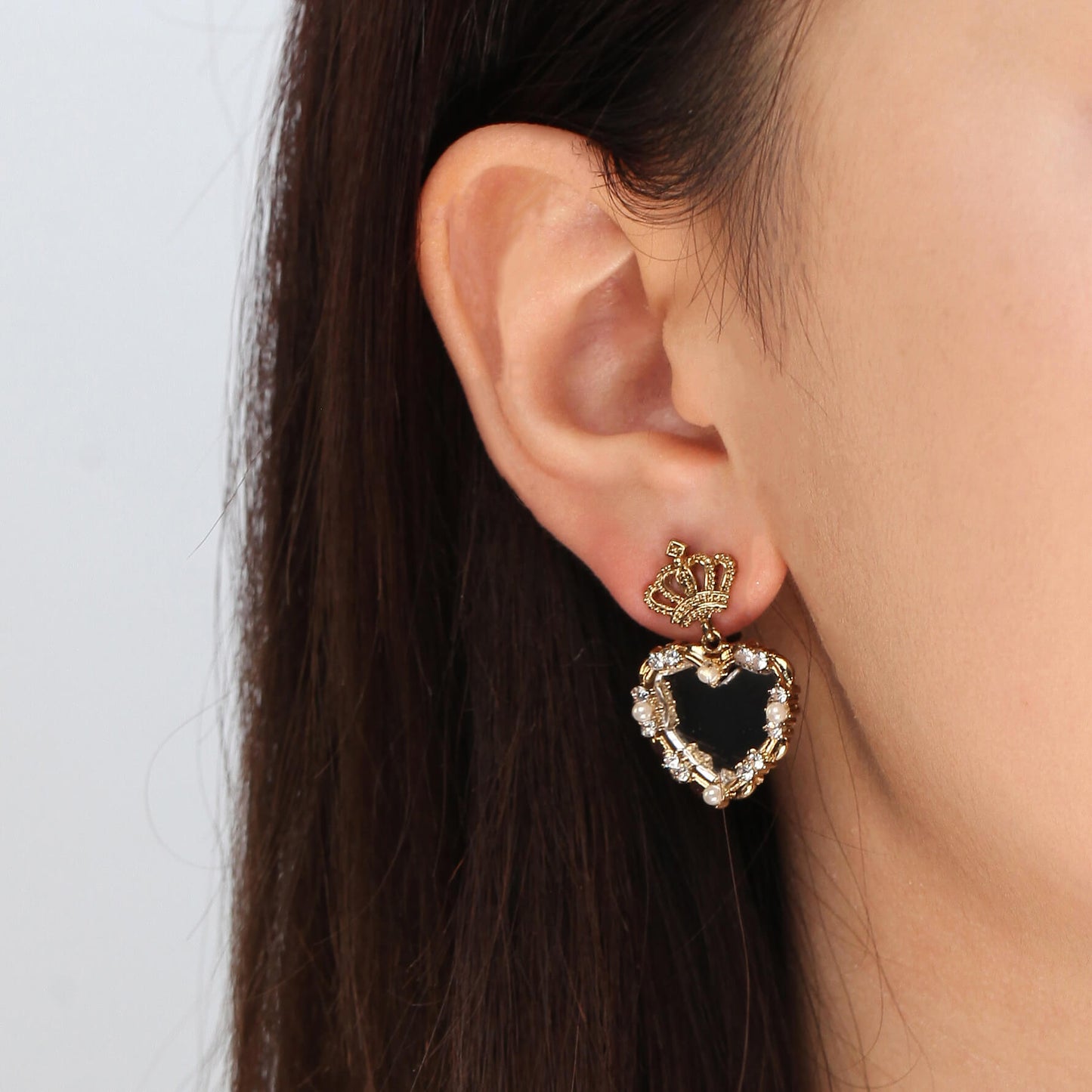 mixed stone decorative earring