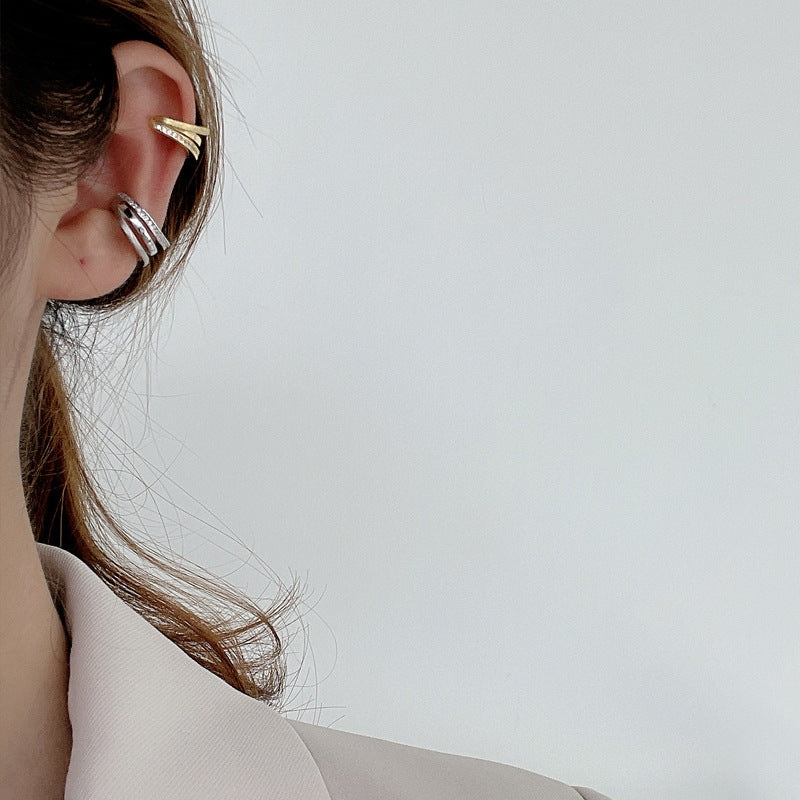 Stylish modern ear jewelry