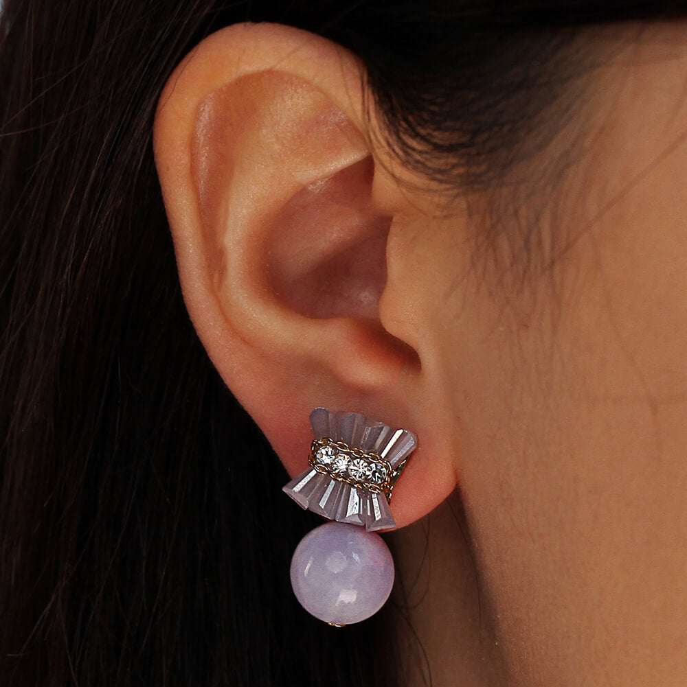 white ear jewelry