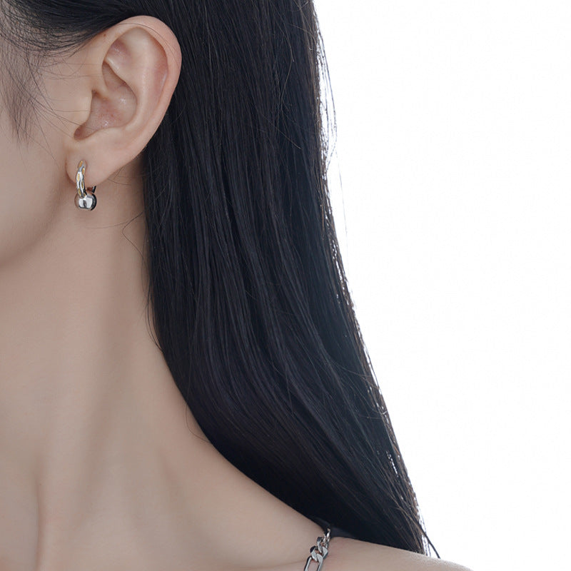 solid nickle-free hoop earring