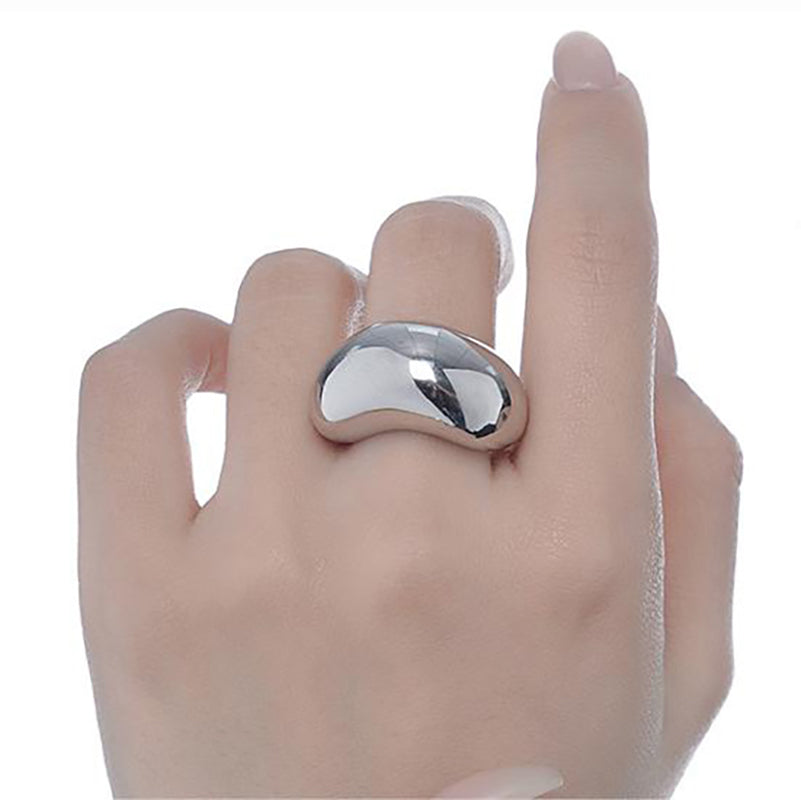 Bold S925 Ring in Silver or 18k Gold Finish