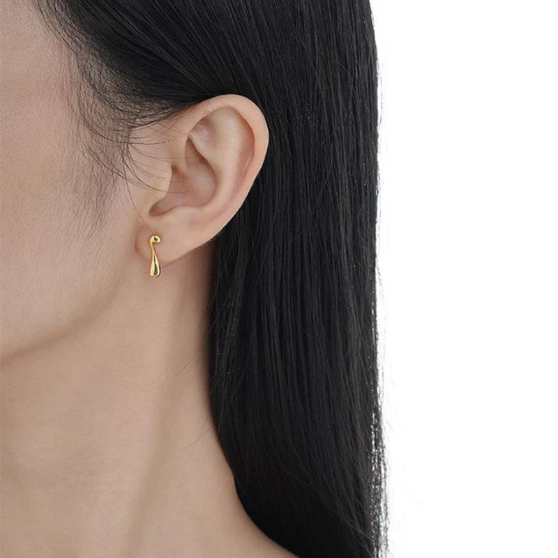 Irregular S925 Earrings in Sterling Silver or 18k Gold Finish