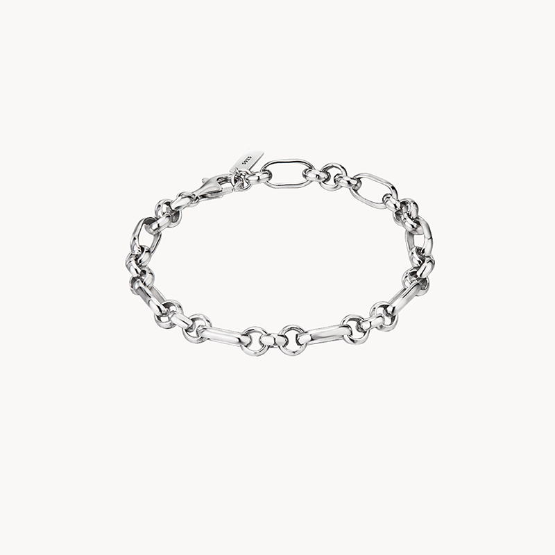 Classic Sterling Silver Link Wrist Chain