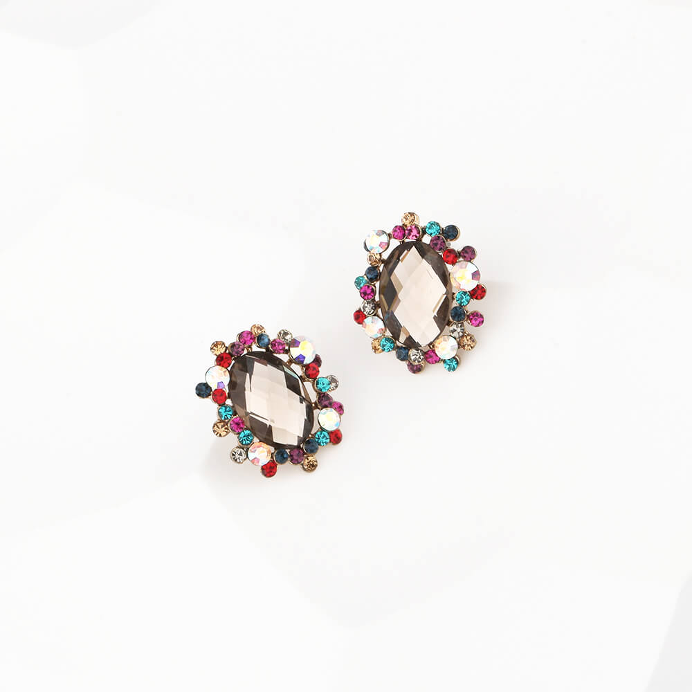 mixed stone decorative earring