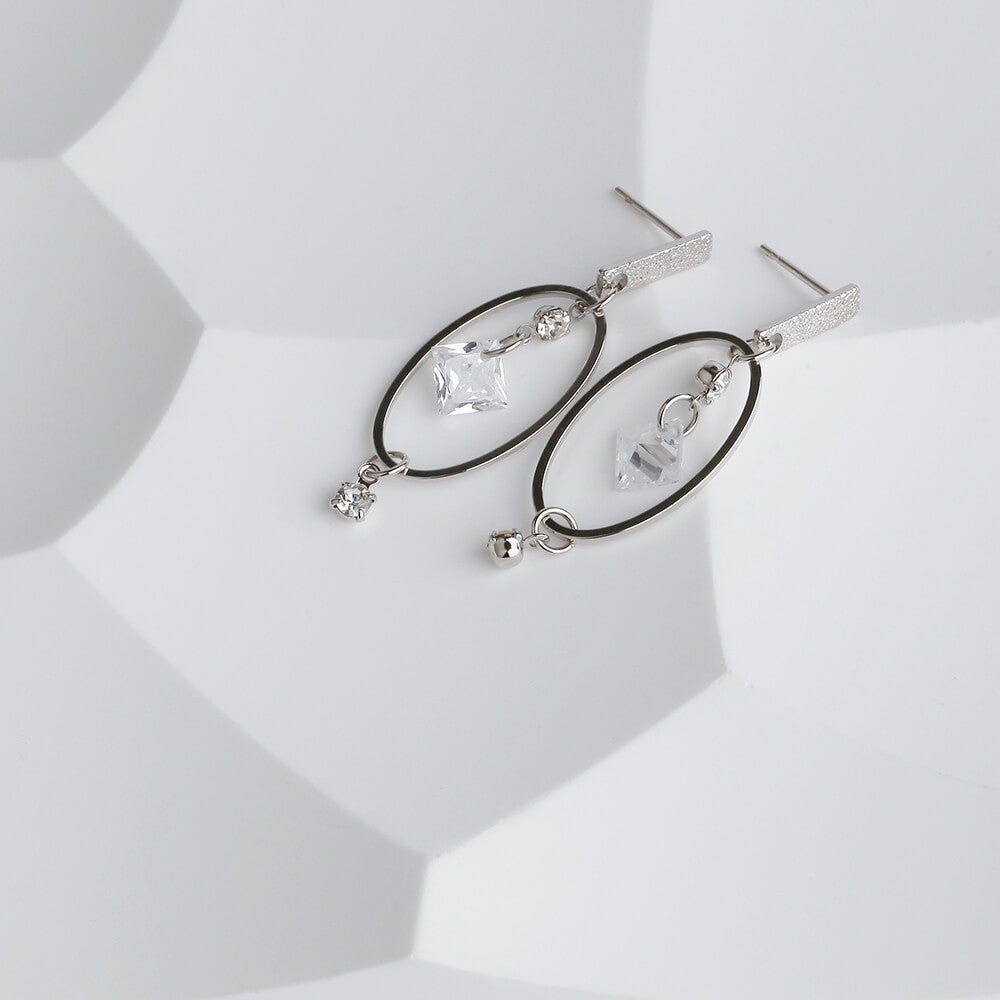 oval drop-earrings