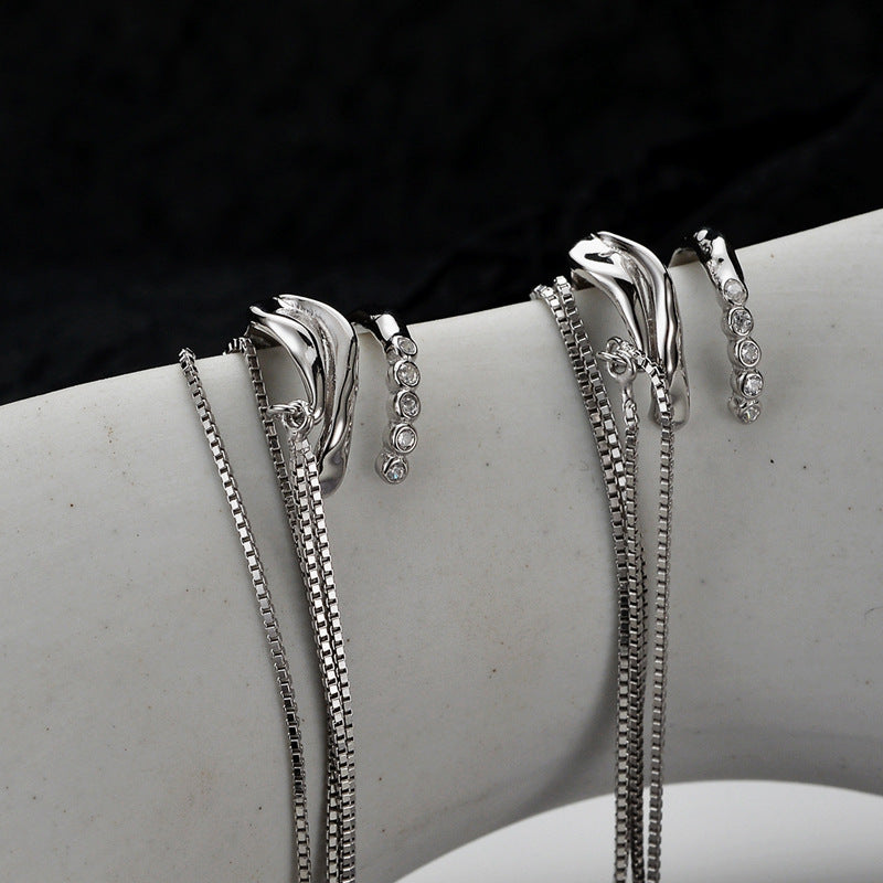 Long Dangling Sterling Silver Ear Cuffs