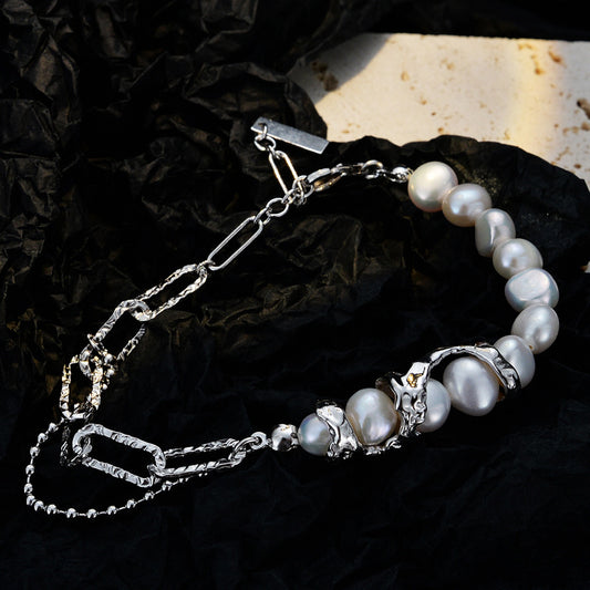 white pearl wrist jewelry
