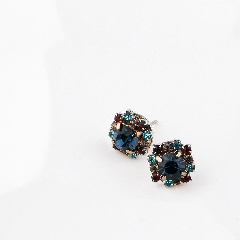 dark blue, red and green crystal jewelry