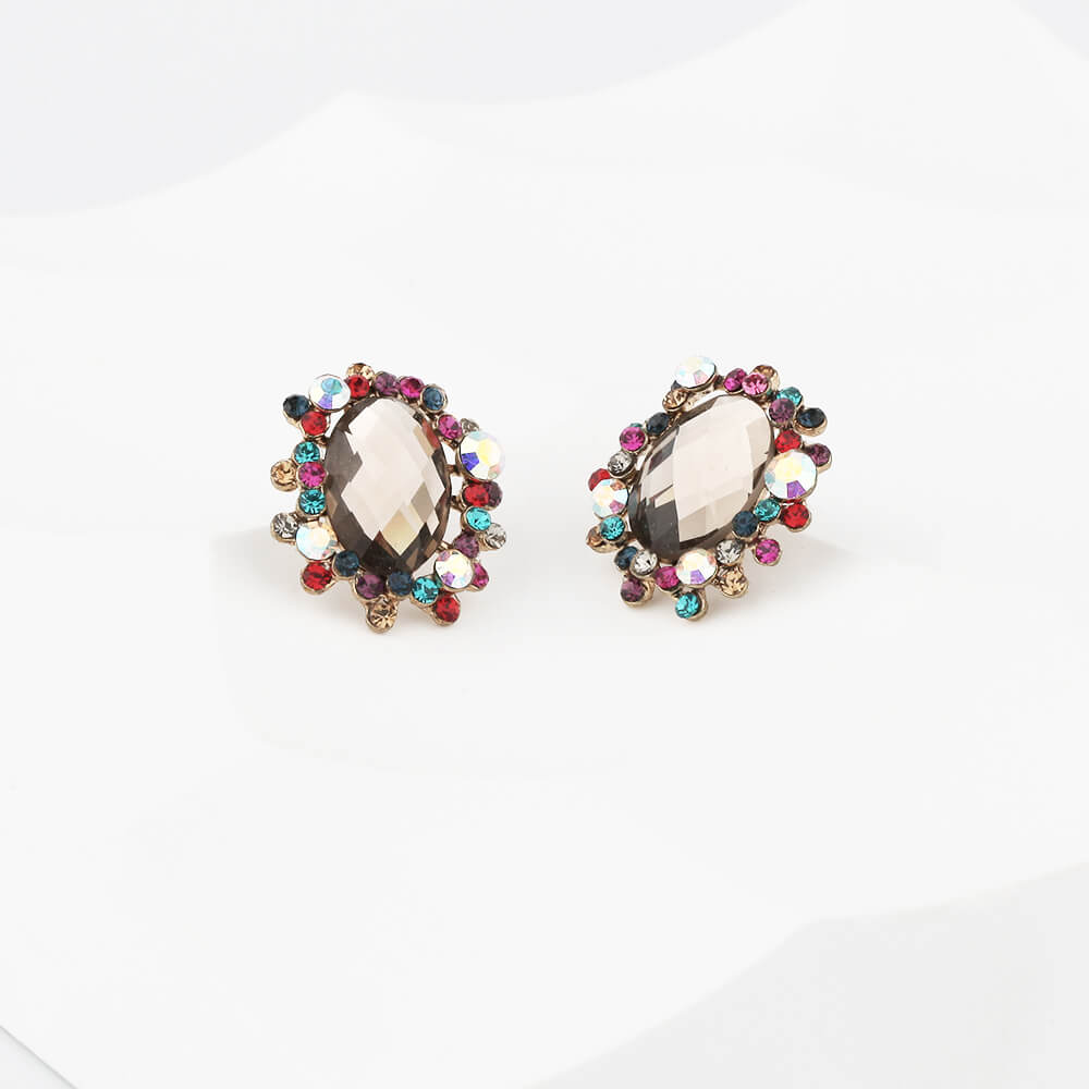 mixed stone decorative earring