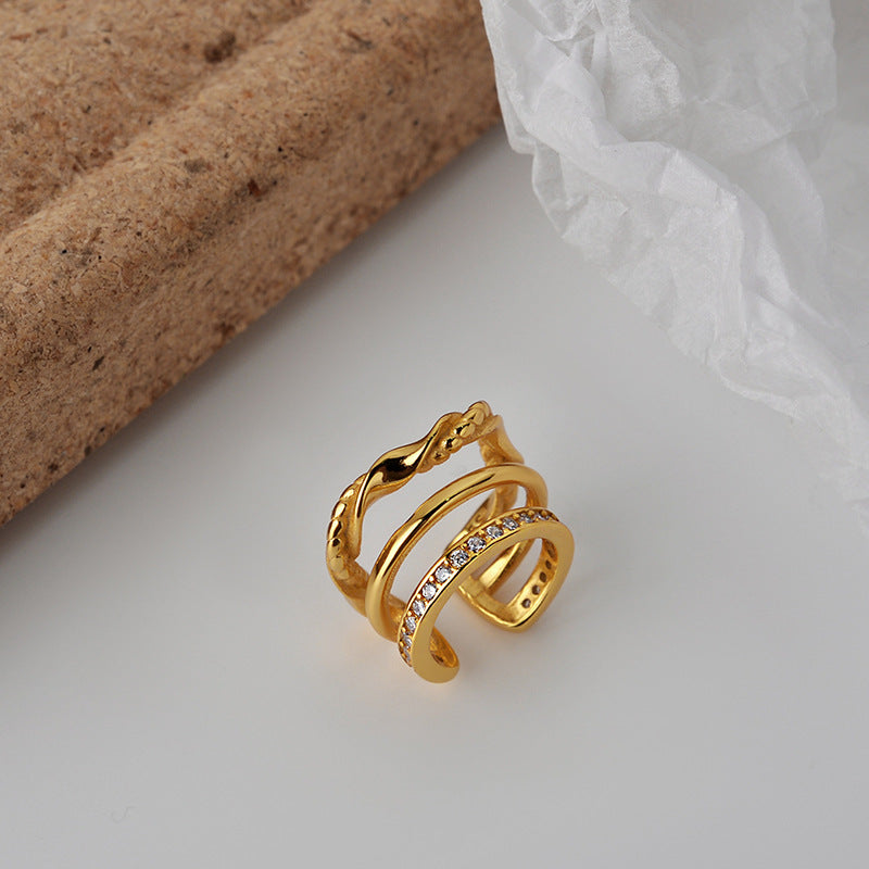 Snake Ear Cuffs in 925 Sterling Silver or 18k Gold-Plate