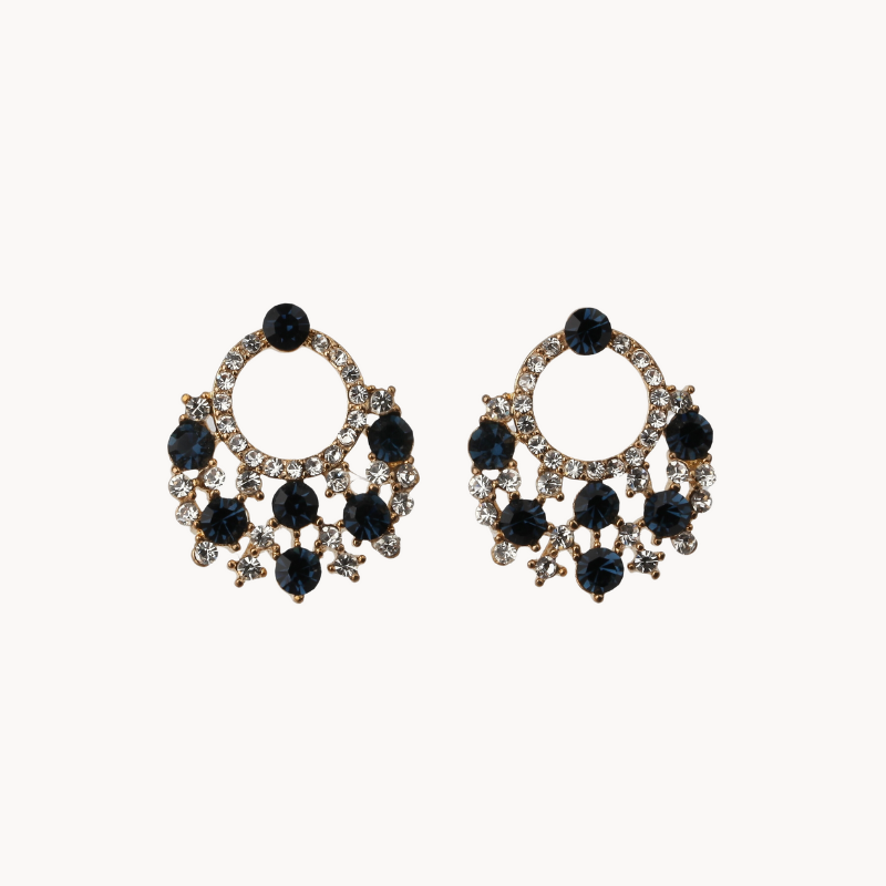 mixed stone decorative earring