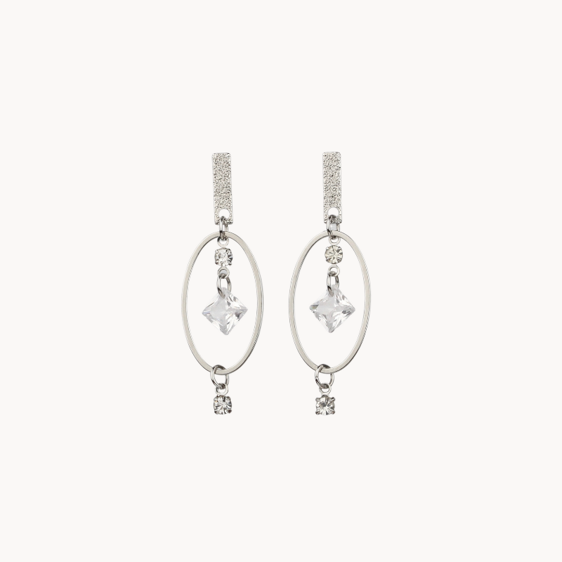 oval drop-earrings